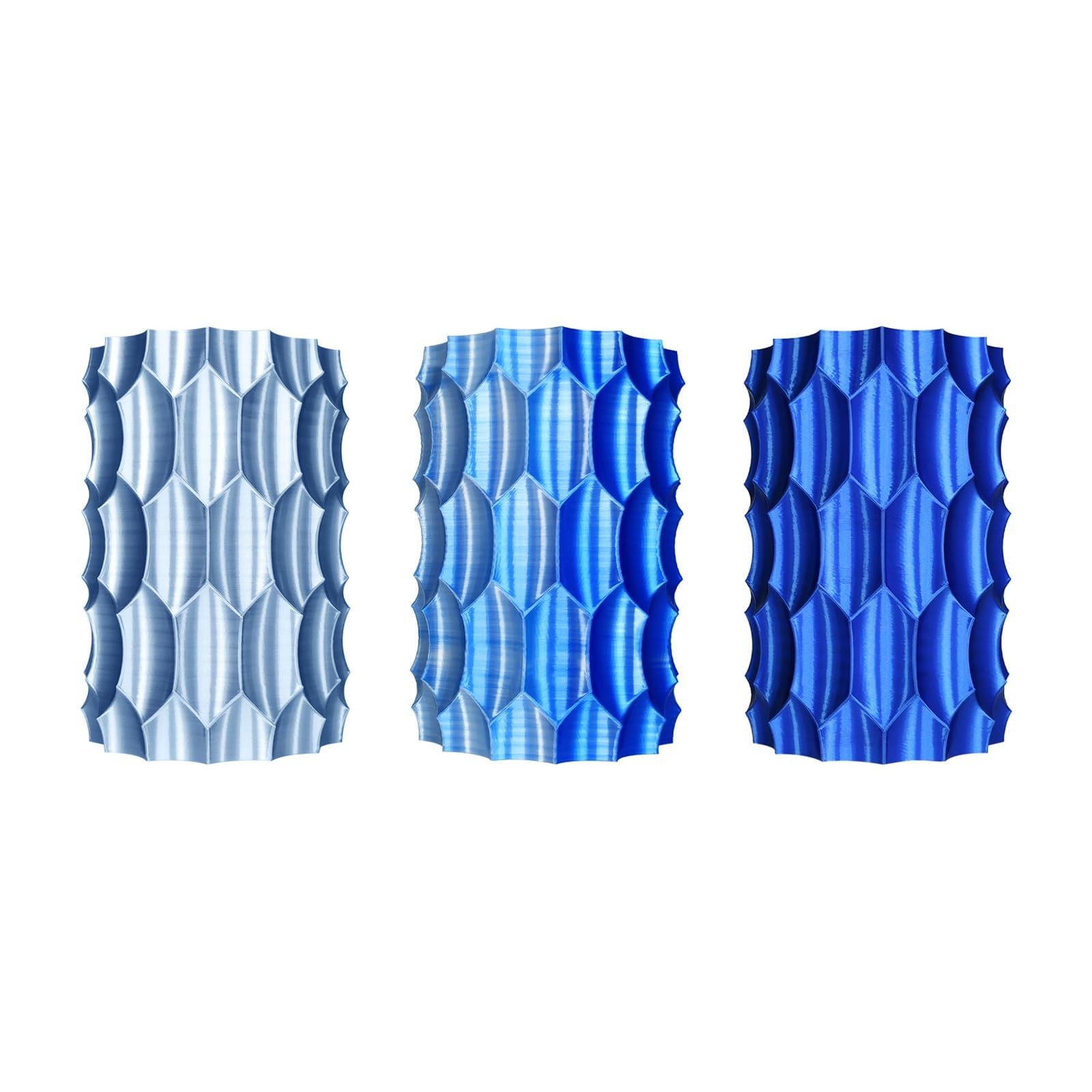 Consumibles de impresión 3D PLA 1,75 Seda Material doble color Filamento filamento de impresión 3D(Silver+Blue)