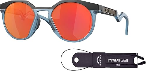 Oakley OO9242 52M - Gafas de sol redondas para hombre + paquete con kit de gafas de diseño iWear de cortesía