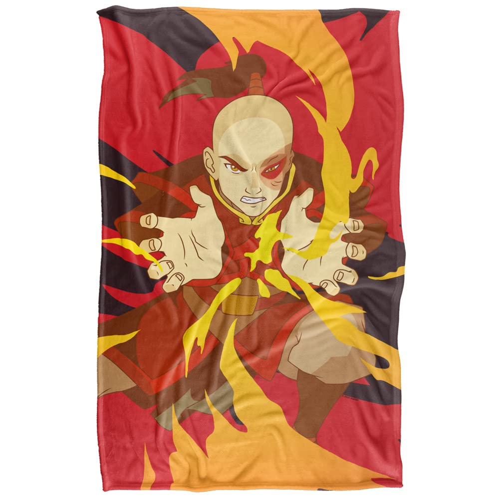 Manta Zuko Avatar de 91x147 cm con tacto sedoso y extrasuave