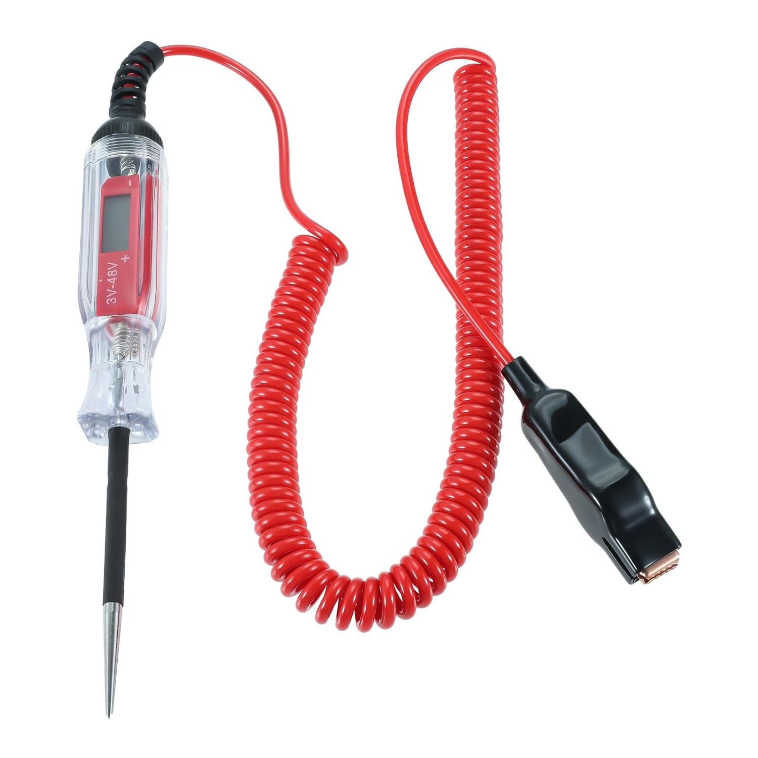 Amazon Bowarepro 車用電圧テスター 車用検電テスター LCDオートテスター デジタル検電テスター 電圧テスター 車両低DC