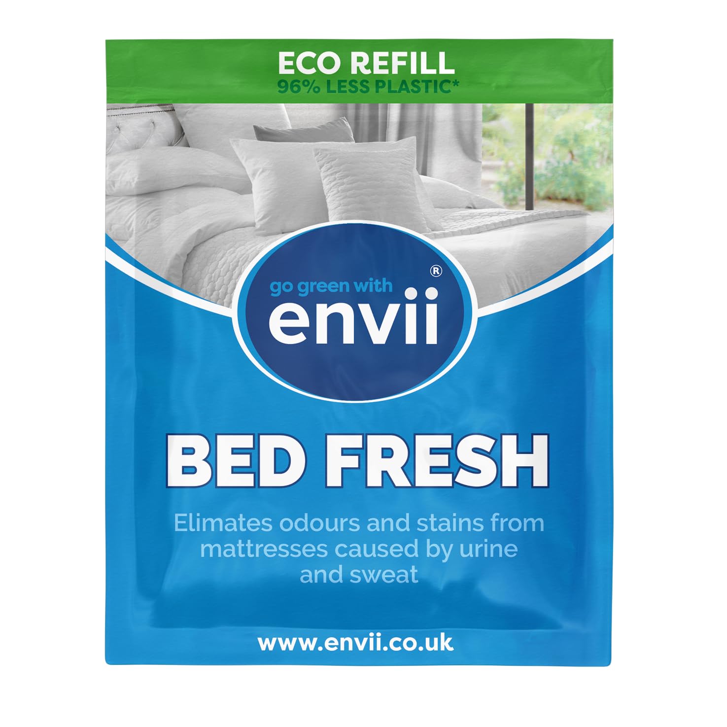 envii Bed Fresh - Natural Mattress Cleaner and Deodoriser - Stain and Urine Remover - Bed Freshener Spray (Refill)