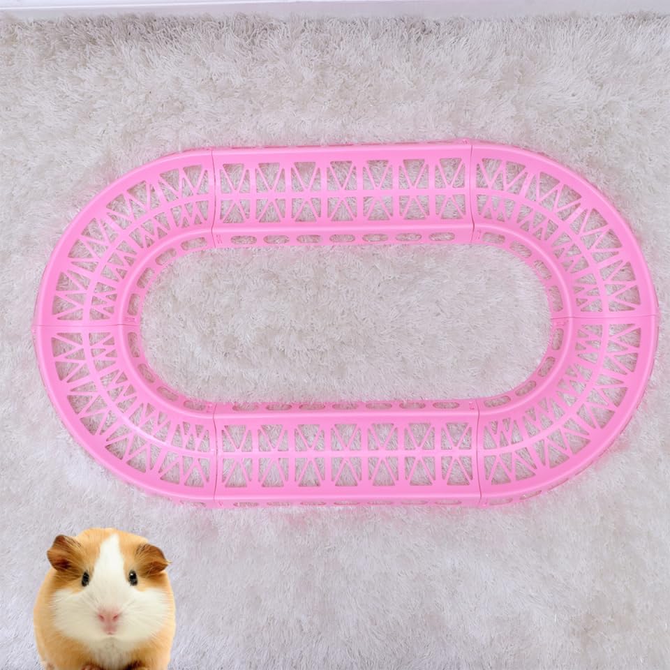 Hamster Ball Running Track 18.5 Inch Interactive Small Pet Exercise Roller with Ventilation Cover and Easy Buckle Assembly for Safe Active Play