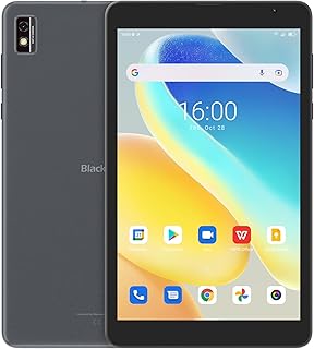 Blackview 8 Inch Tablet Tab 6, 4G Dual SIM 5G WIFI Tablets, Android 11 Phablet, 3+32GB/SD 256GB, 5580mAh, 1280*800 HD+ IPS, Face ID, GPS, NOTE, BT5.0, OTG, 2 Year Warranty - Grey, (Tab-15)