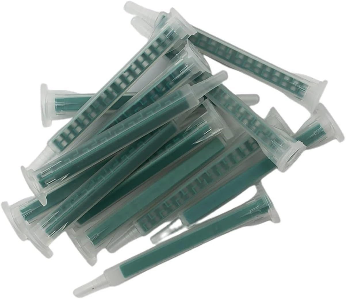 50pcs 2K Adhesive Mixing Tips Mixer Nozzles Mixer Tips Static Mixer Resina Epoxi Epoxy Resin Epoxy Glue Syringe Accessories