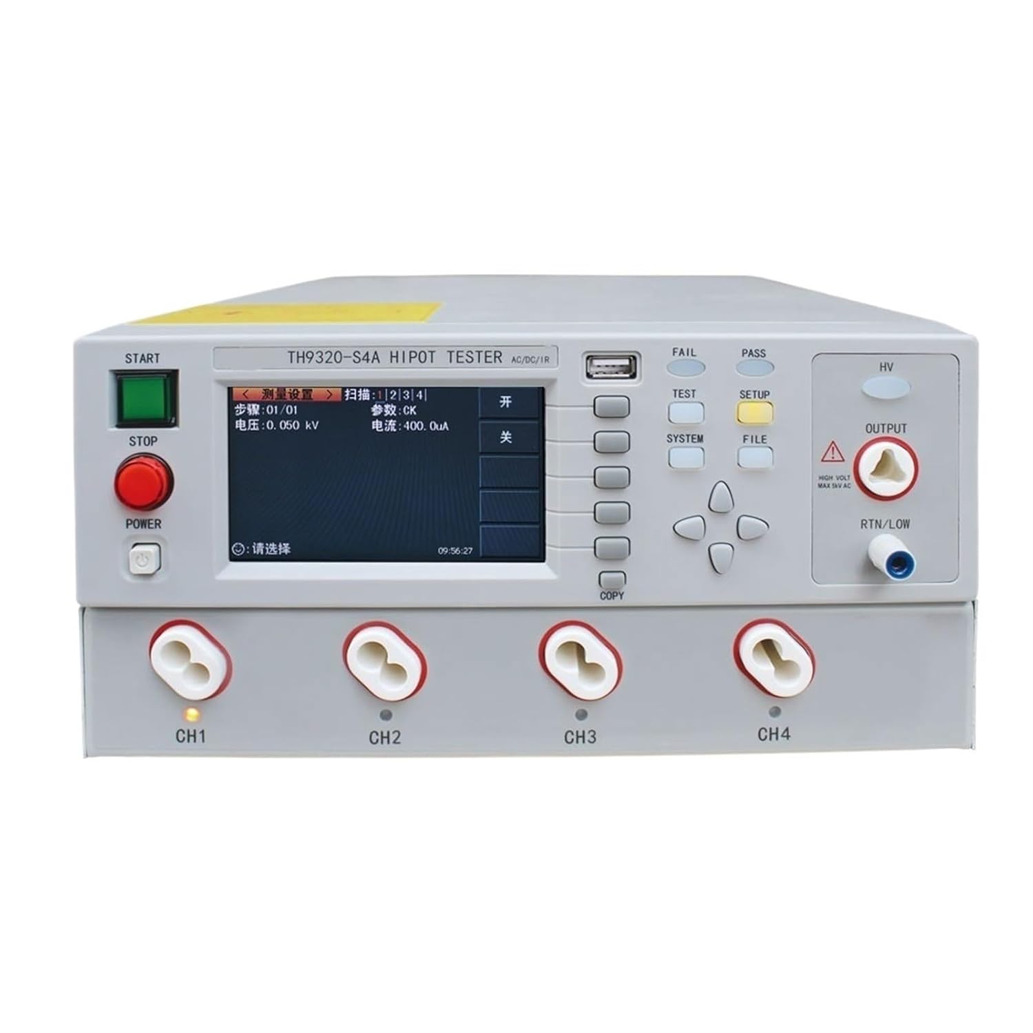 TH9320 AC/DC Hi-Pot Tester Voltage Withstand Insulation Tester Support Single/Multi-Channel Contact Inspection Function