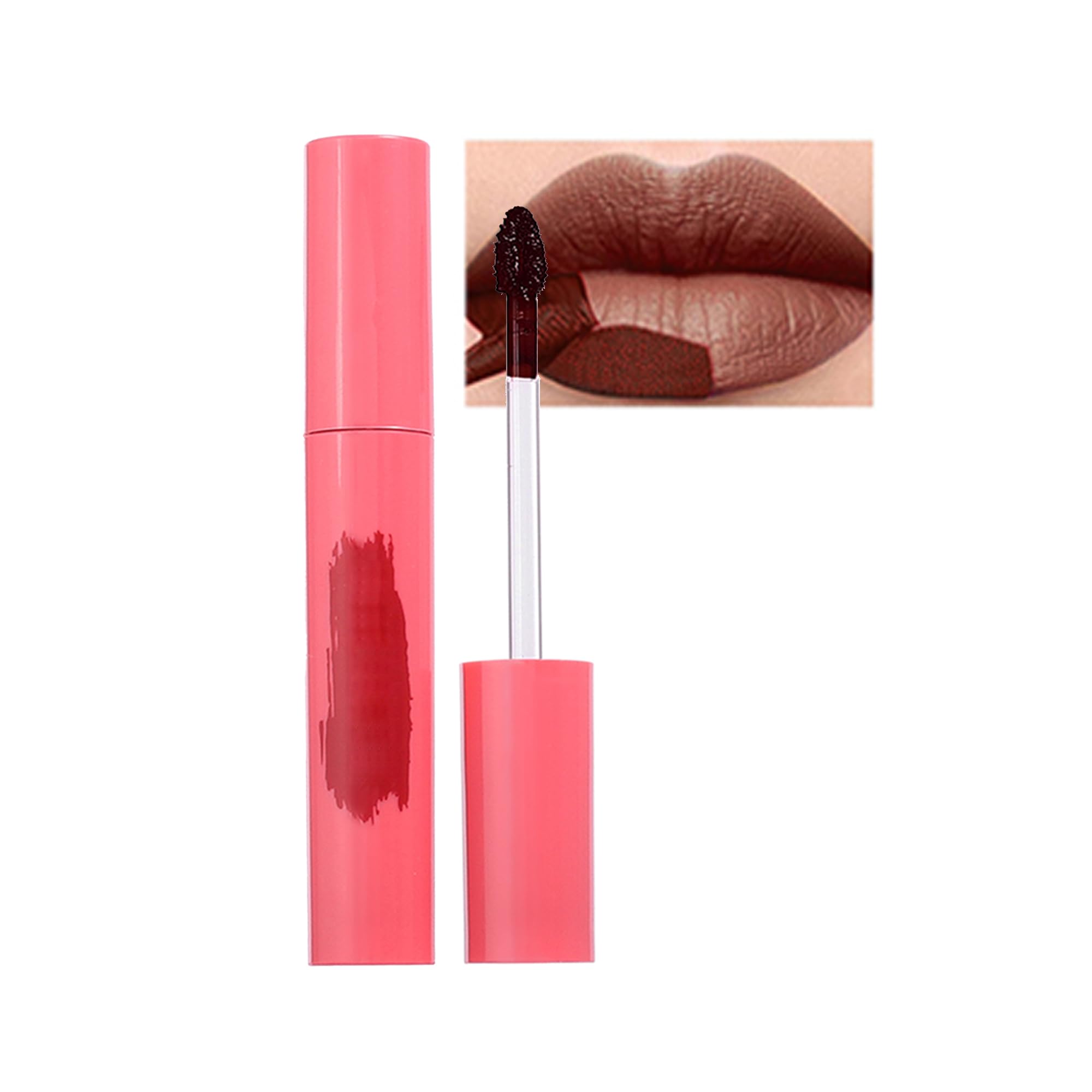 Peel Off Lip Liner Tattoo – Lang Anhaltender Lippenkonturenstift, Wasserfest & Hochpigmentiert (Dunkelbraun)
