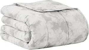 L'AGRATY Weighted Blanket - 60"x80", 15lbs Cooling Breathable Heavy Blanket with Glass Beads for Adult All-Season