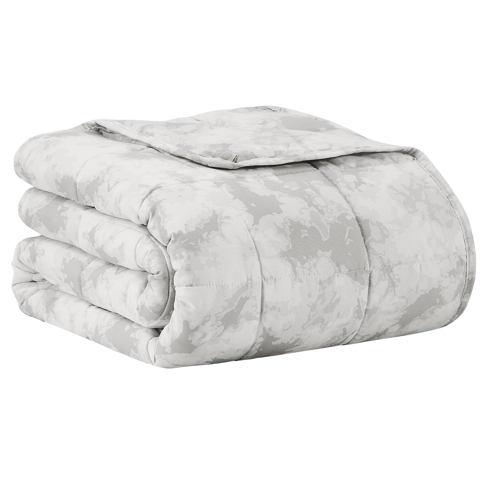 L'AGRATY Weighted Blanket - 60"x80" 20lbs Cooling Breathable Heavy Blanket Microfiber Material with Glass Beads for Adult All-Season Summer Fall Winter Soft Thick Comfort