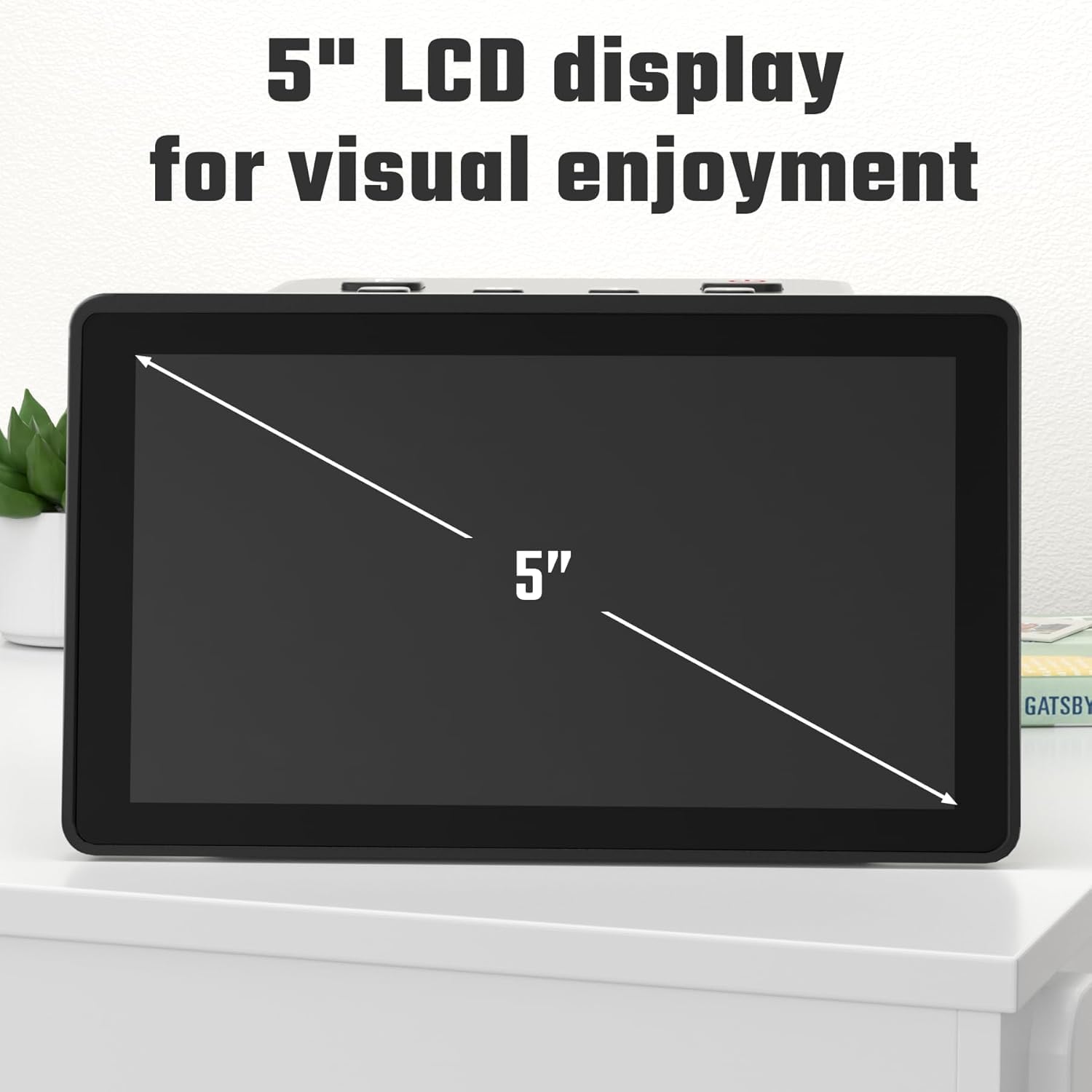 Scanner numérique de film et de diapositives avec grand écran LCD de 5 pouces, scanner de diapositives pour numériser scanner négatif, convertit 135, 126 KPK, 110 négatifs et super 8 films en 22 MP