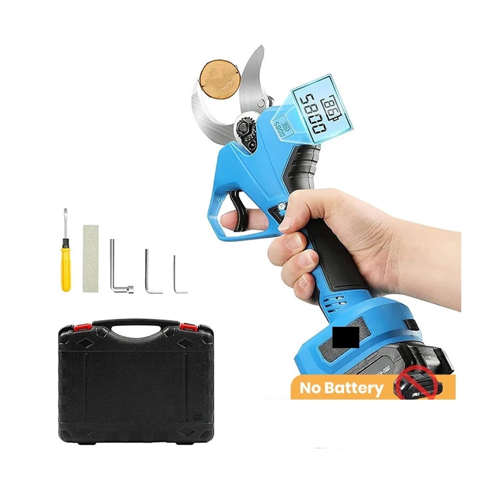 Sekatory elektryczne, 21V 40mm Bezszczotkowy elektryczny sekator Bezprzewodowe nożyczki elektryczne Gałęzie drzew Przycinarka do Bonsai