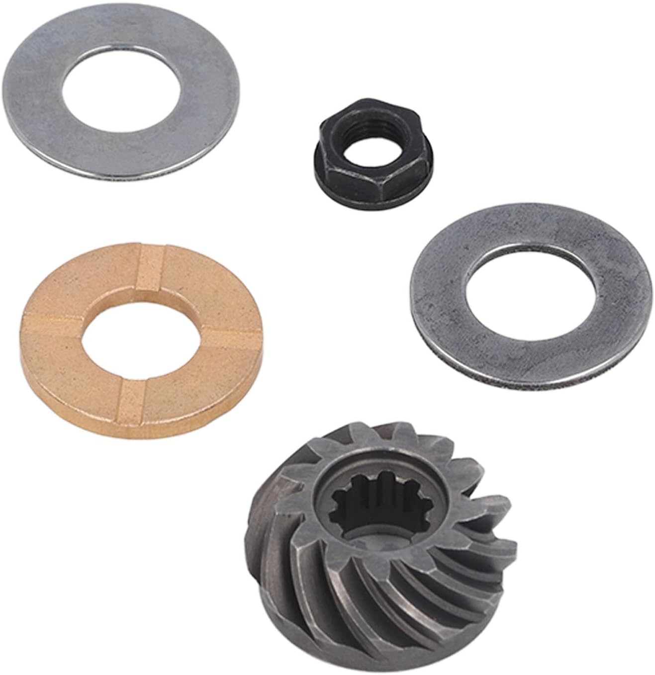 Pinion Gear for 9.9–15HP Outboard Engines, Outboard Motor Gearbox Pinion Gear, Replacement for 63V 45551 00 Boat Motor Pinion Gear with Aluminum Alloy Construction for Smooth Power