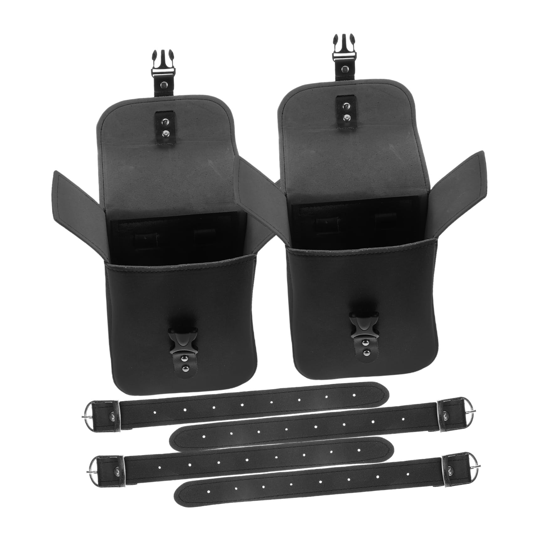 Rangement pour guidon de sacoches moto universel et pochette fourche étanche