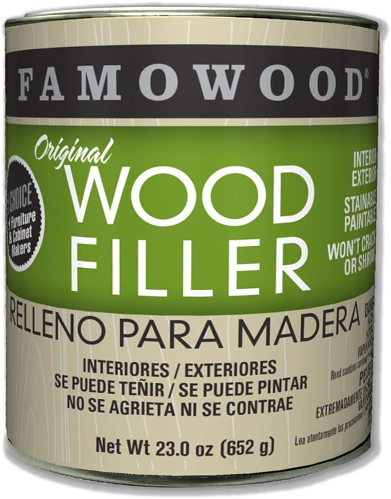FamoWood 36021144, Wood Filler, Solvent Based, White, 16 Oz - View #11