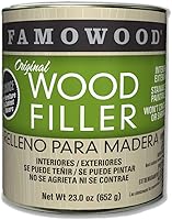 FamoWood 360.21100 Original Wood Filler, 23 oz - Won't Shrink, Crack, Sandable & Stainable for Pro Woodworking