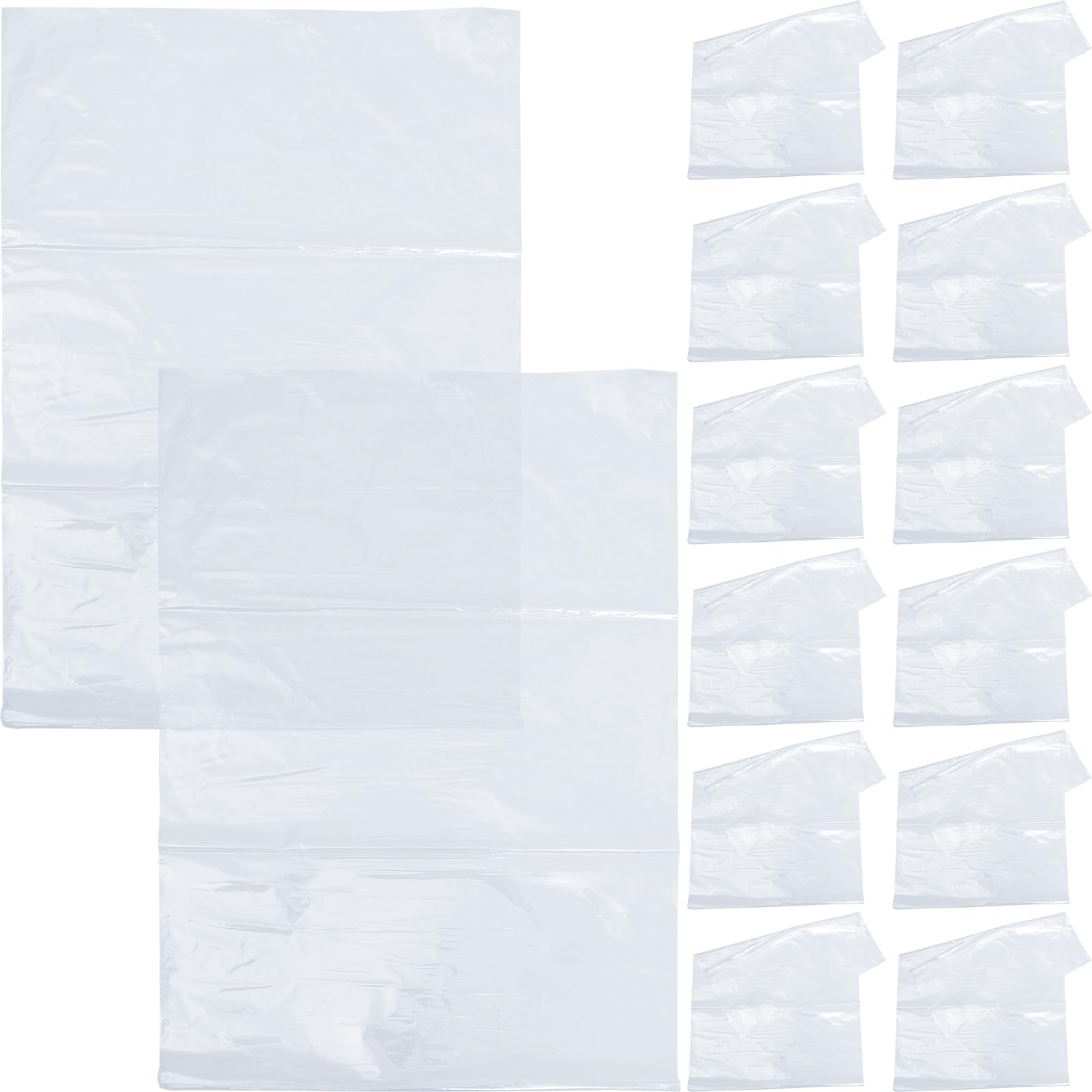 KICHOUSE 100 Stück Schrumpfbeutel aus Pvc mit Durchsichtigem Design für Selbstgemacht Projekte und Vielseitige Verpackung Einfache Handhabung und Robuste Qualität