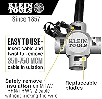Vista 2 de Klein Tools 21050 Pelador de cable grande (750-350 MCM)
