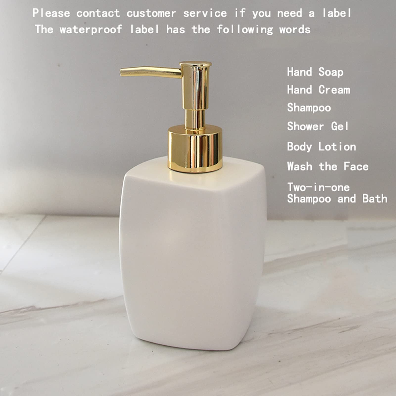 Seifenspender Im Nordischen Stil, Leichter Luxus, Keramik-Seifenspender Mit Pumpflasche, Shampoo-Flasche, 425 Ml, Seifenspender-Tablett, Badezimmer-De(Schwarz)