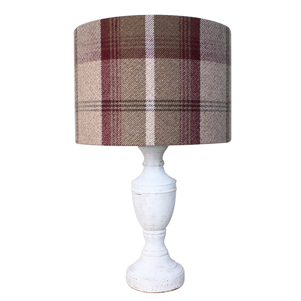 Harrison Cropper Mulberry Balmoral Tartan Check Lampshade (30 Cm Diameter X 21 Cm High Table/Standard Lamp)