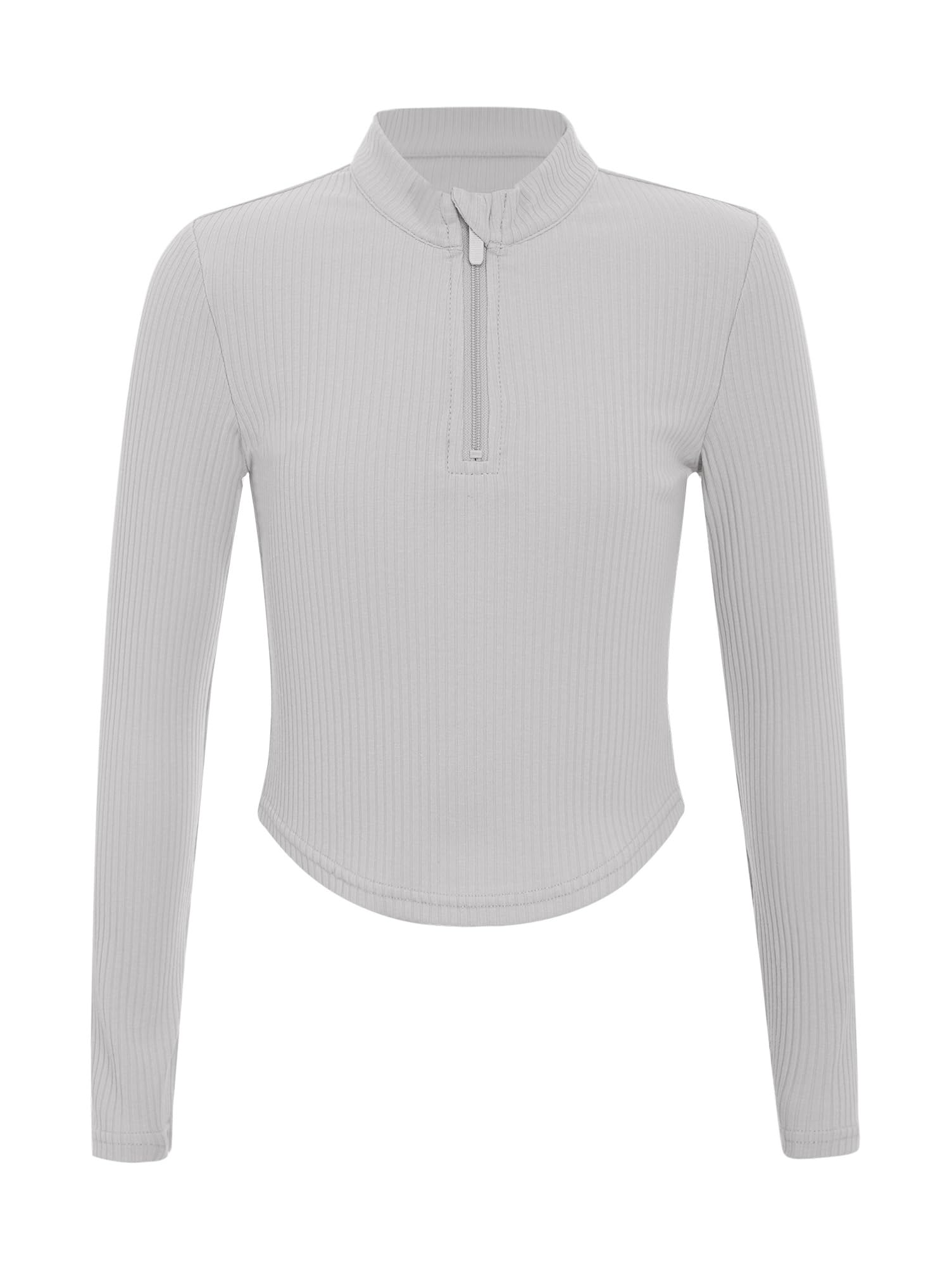 Sportjacke Mädchen Laufjacke Sport Reißverschluss Kinder Langarm T-Shirt Gym Top Oberteil Jacke Yoga Trainingsjacke Fitness Sportshirt