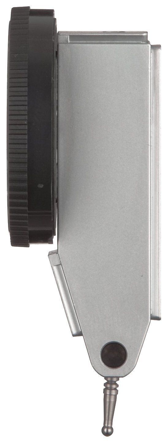 Mitutoyo 513-401E Dial Test Indicator, Basic Set, Horizontal Type, 8mm Stem Dia., Yellow Dial, 0-70-0 Reading, 40mm Dial Dia., 0-0.14mm Range, 0.001mm Graduation, +/-0.003mm Accuracy