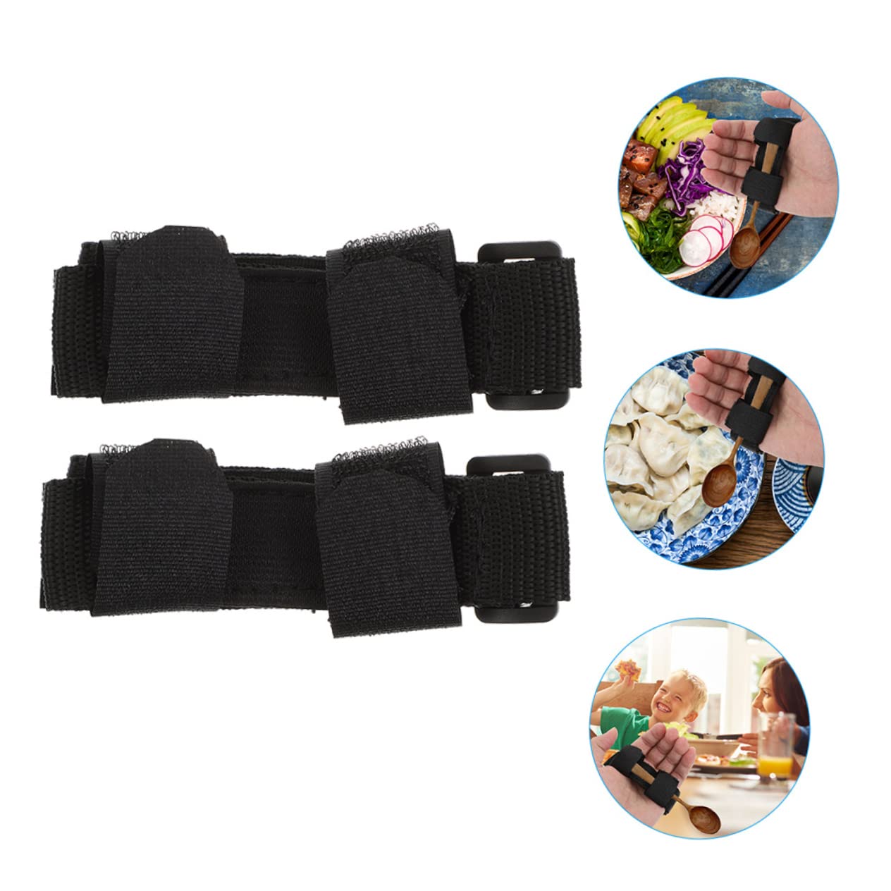 GLEAVI 8piezas Correa Para Utensilios Adaptativos Ajustable Resistente Para Personas Mayores Dificultades De Movilidad Material Oxford Duradero