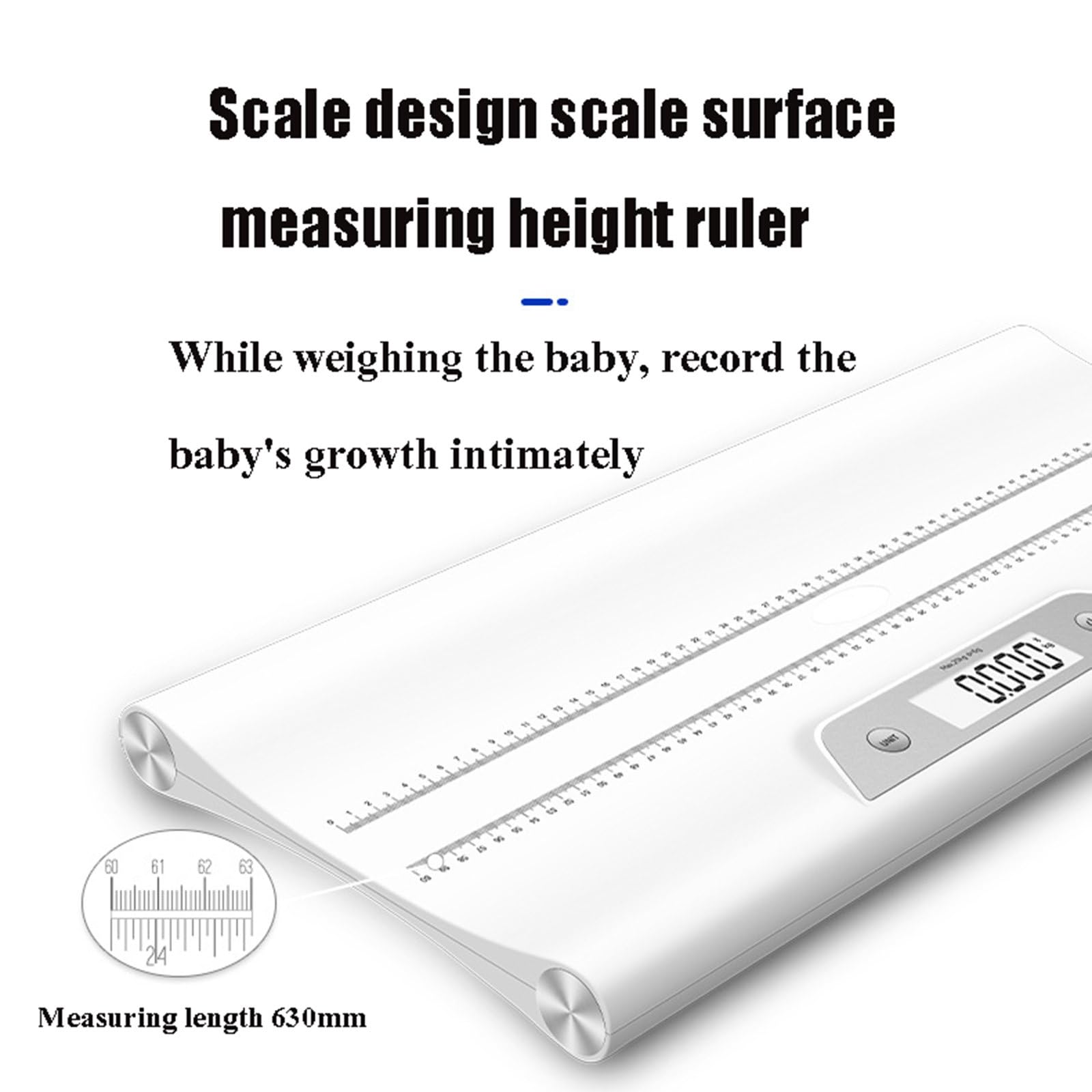 Tragbare Haustier-Babywaage mit LCD-Großbildschirm, intelligente Verriegelung, Tara-Wiegung, multifunktionale elektronische Waage mit Tablett