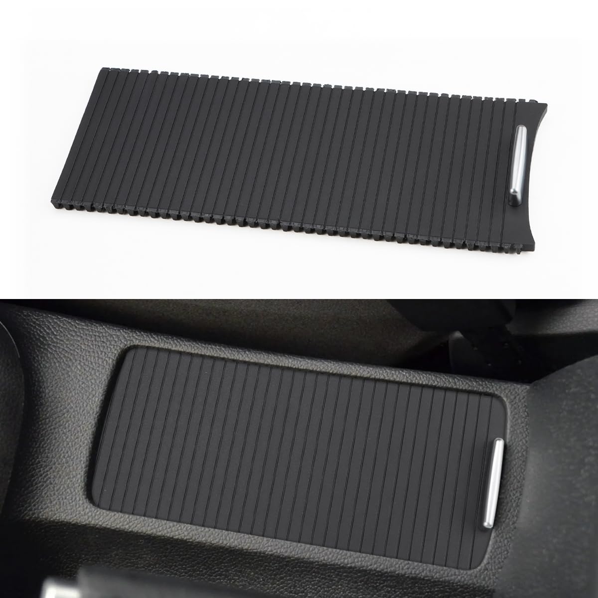 Portabicchieri Tenda a rullo per console centrale auto, per Golf 6 Sagitar/Scirocco 2006 – 2014 per console centrale portabicchieri copertina