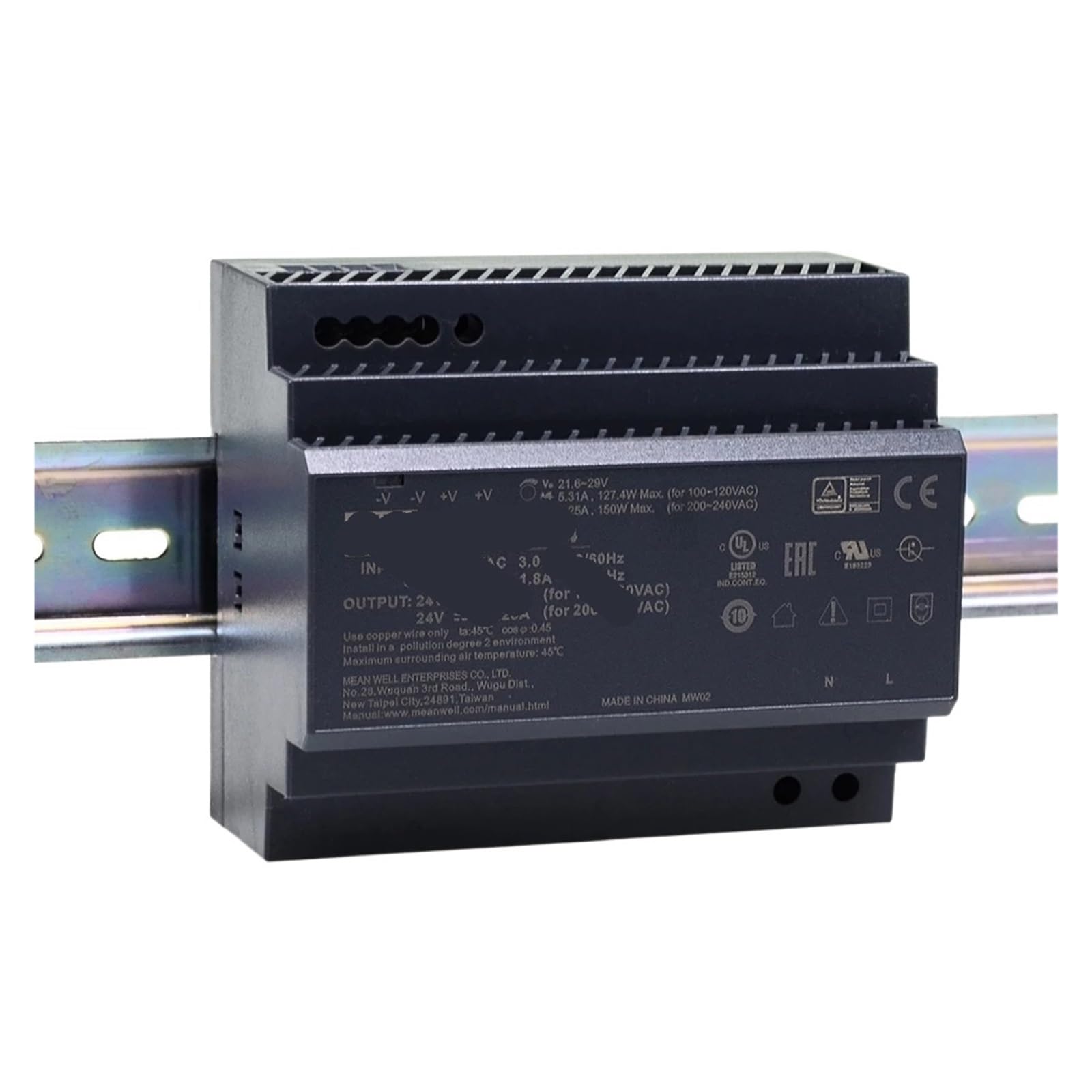 Alimentation DIN HDR-150-12 V ultra-fine pour tableau électrique domestique