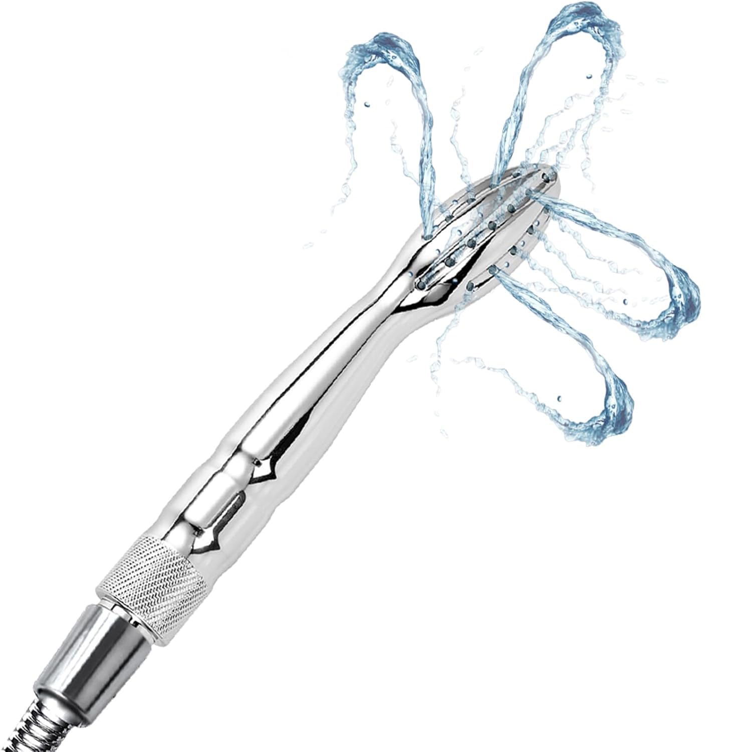 Lavement anal en acier inoxydable avec Plug anal, Anal Sex Toy Fétiche pour Hommes Femmes Couples, Douche Anale pour Stimulation de la Prostate (B)