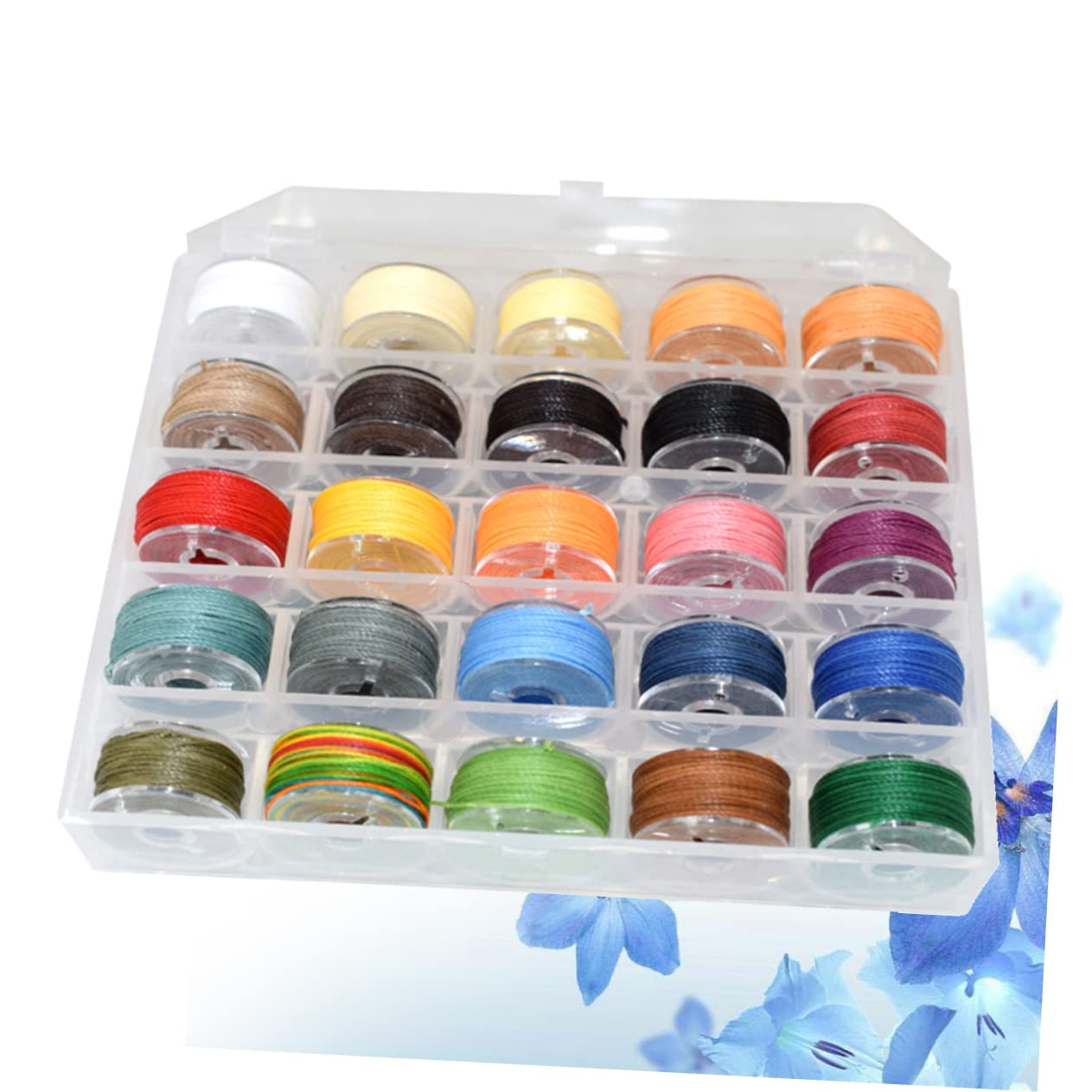 3 Cajas 25 hilo encerado llavero con marco de imagen pulsera hilo de coser hilos de coser hilo de cera de coser cordón de costura manual sutura cuerda de algodón línea de cera
