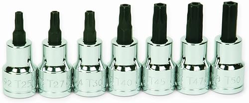 Williams 31912 Juego de llaves de vaso Torx de 7 piezas resistentes a manipulaciones