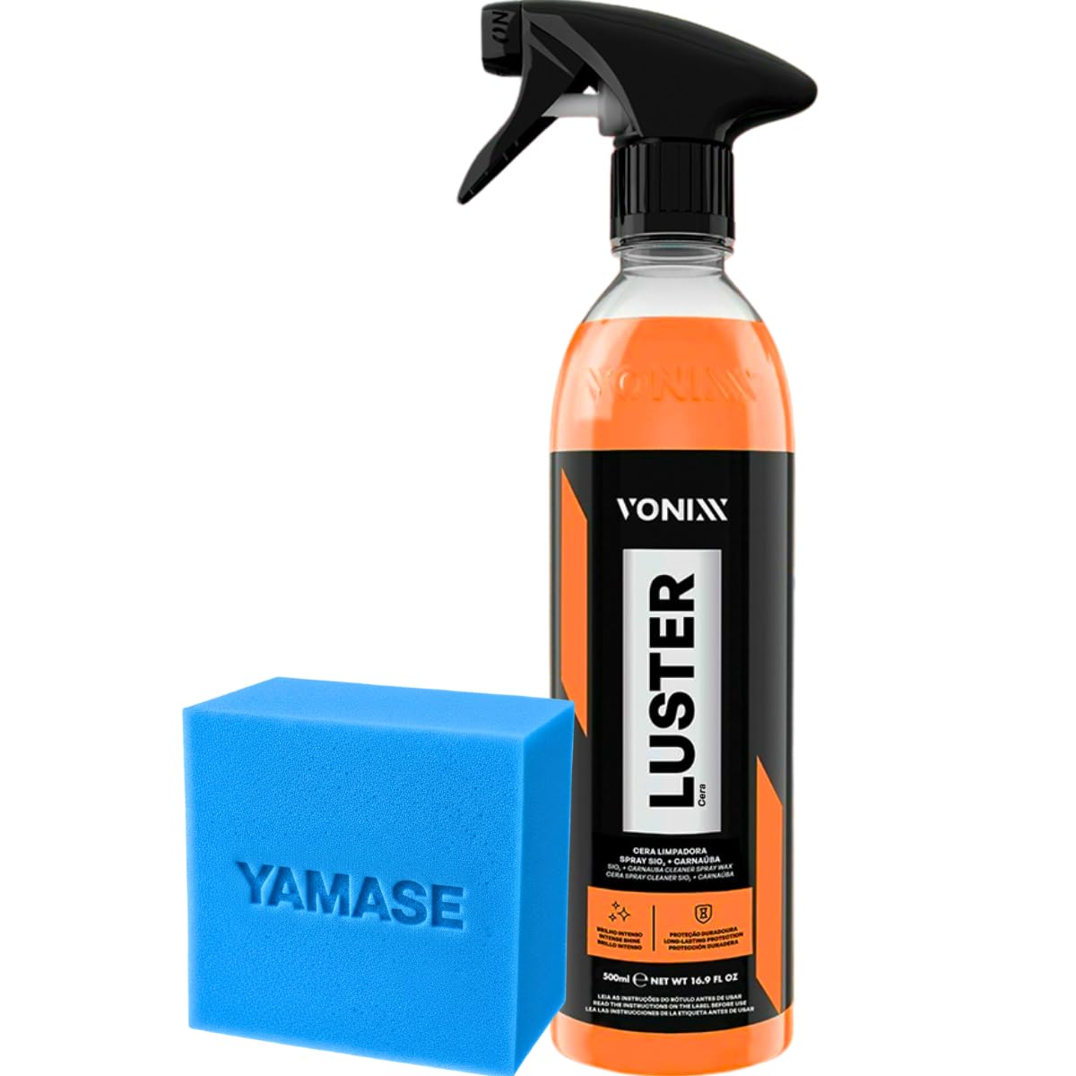 Carnaúba Spray Automotiva Vonixx Luster 500ml | Brilho Profundo, Toque Liso e Proteção