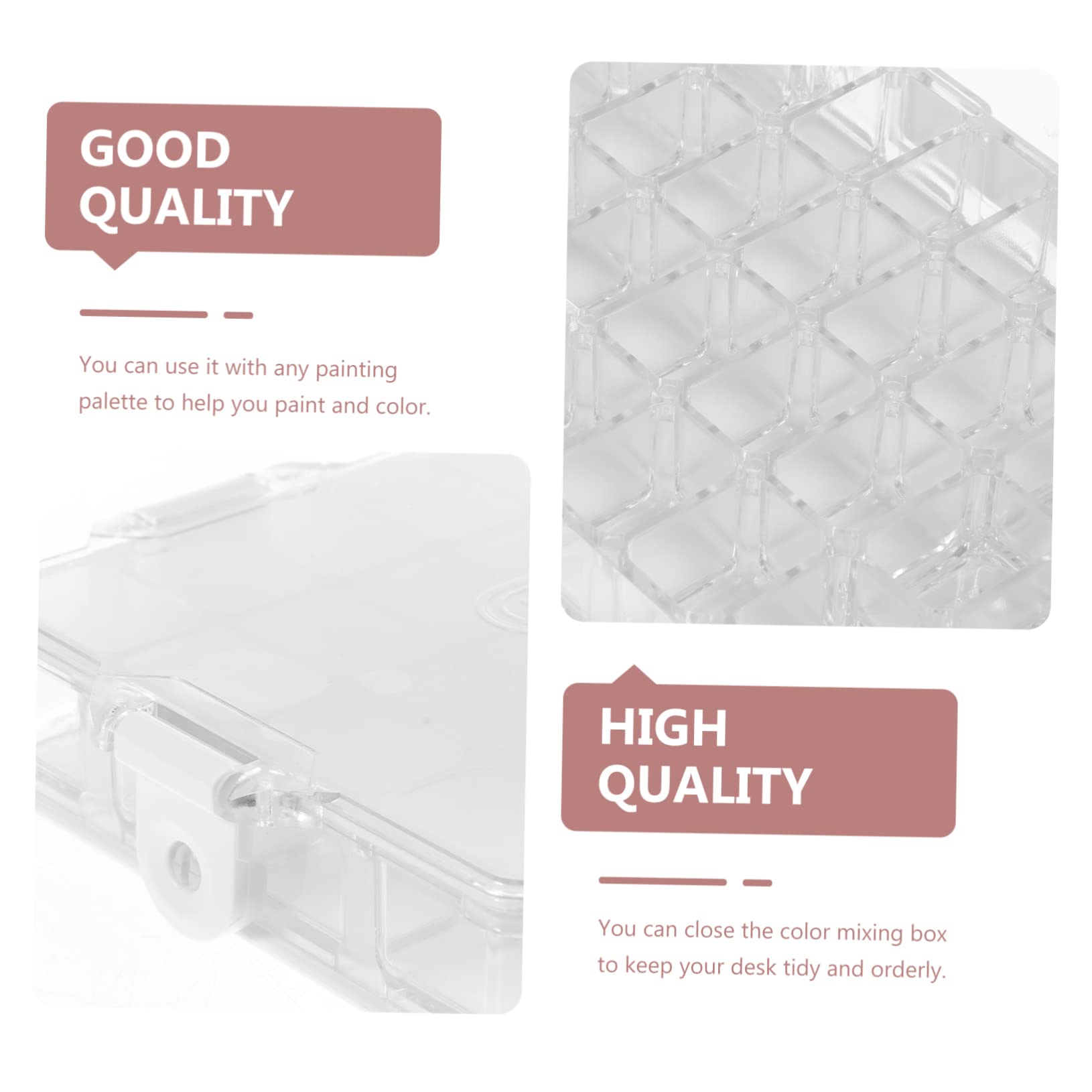 Boîte à Compartiments de Couleur Aquarelle 36 Cases Abs Portable