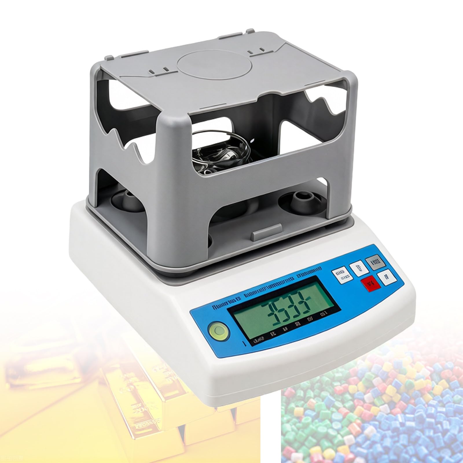 Hochgenaues digitales Dichtemessgerät für Feststoffe, Schwerlastprüfer für Gold, Silber, Gummi, Kunststoff – zuverlässiges Densimeter für Labor und Industrie