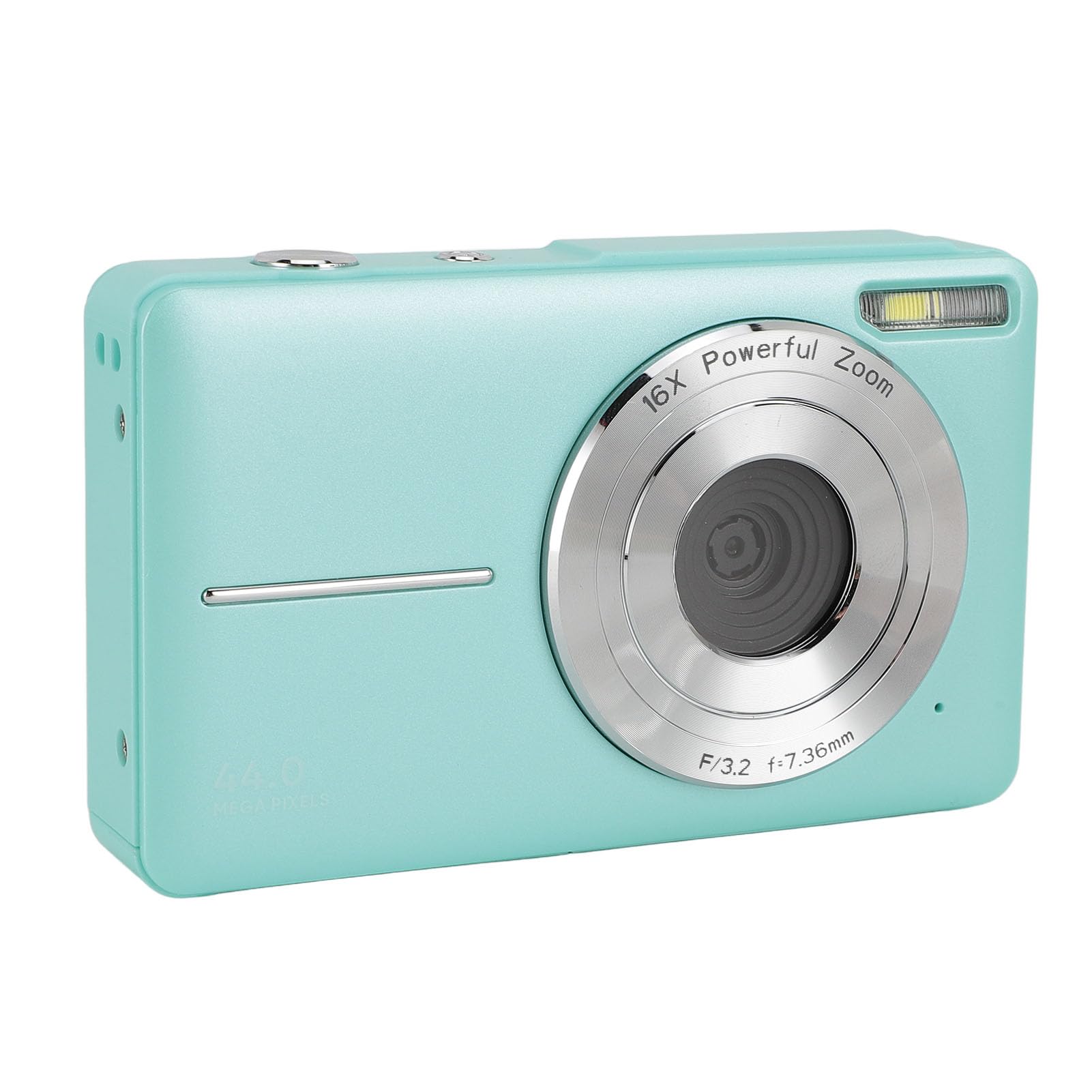 Fotocamera Digitale, Sensore CMOS, Zoom 16x, Fotocamera Digitale Compatta da Viaggio per Adolescenti (GREEN)