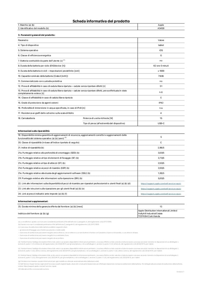 Apple iPad Air 11'' (M4): display Liquid Retina, 128 GB, fotocamera frontale e posteriore da 12MP, Wi-Fi 7 con chip Apple N1 – Grigio siderale