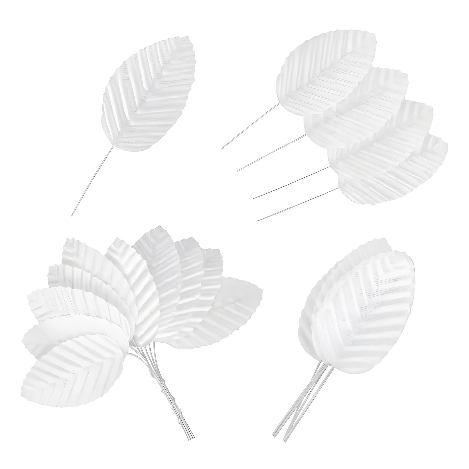 Msioytog Artificial Silk Foliages Bulk Pack of 200Pieces for Event Decoration Indoor Outdoors Use Customizable Shape Cloth Foliation