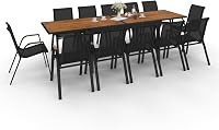 IDMarket Noumea table extensible 135/270 cm et 12 chaises