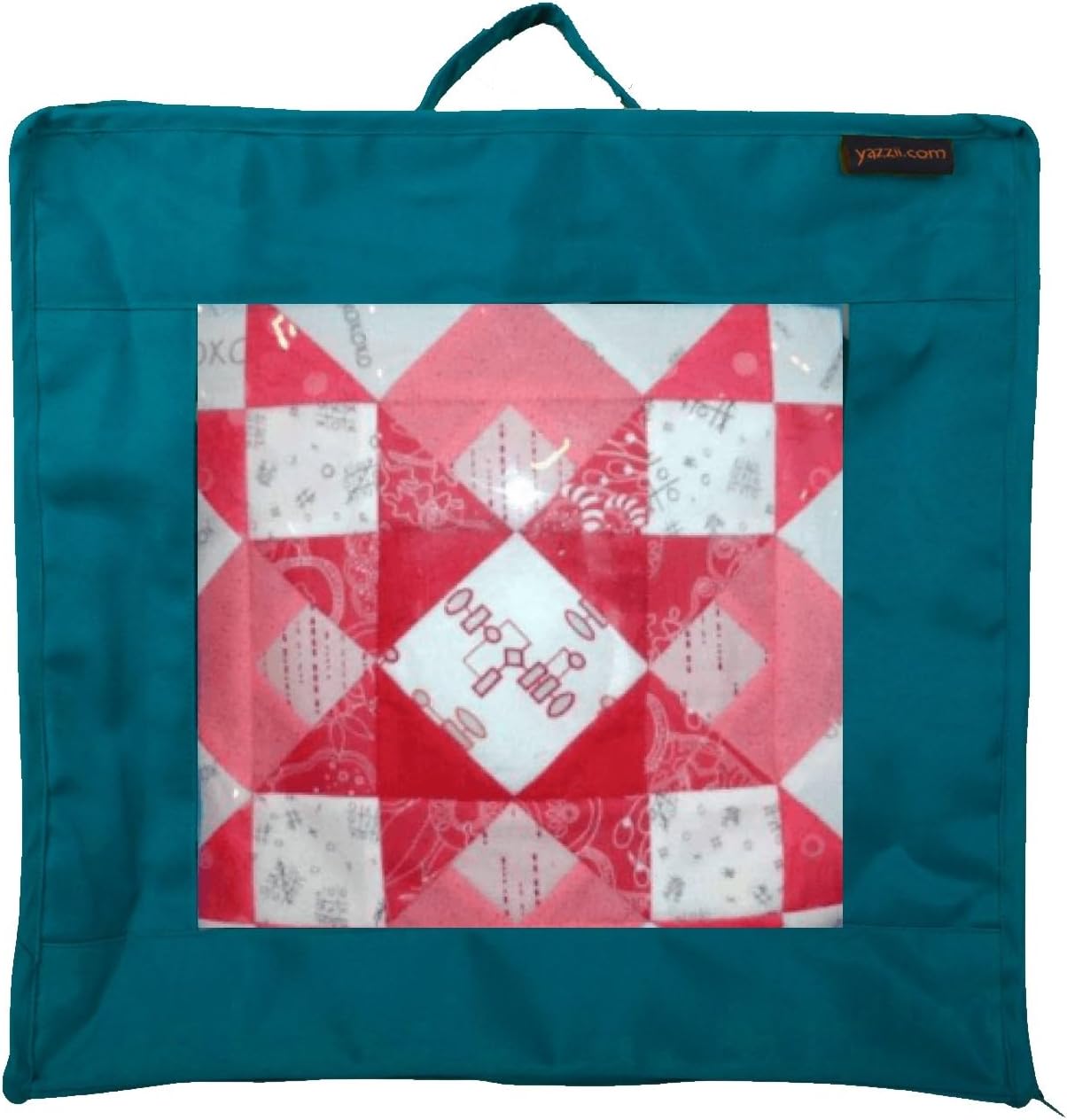 Yazzii Quilt Block Showcase Bag - Portable Storage Bag Organizer - Multipurpose Storage Organizer for Sewing Projects, Fabric Pieces, Quilt Blocks, & More - Royal Blue