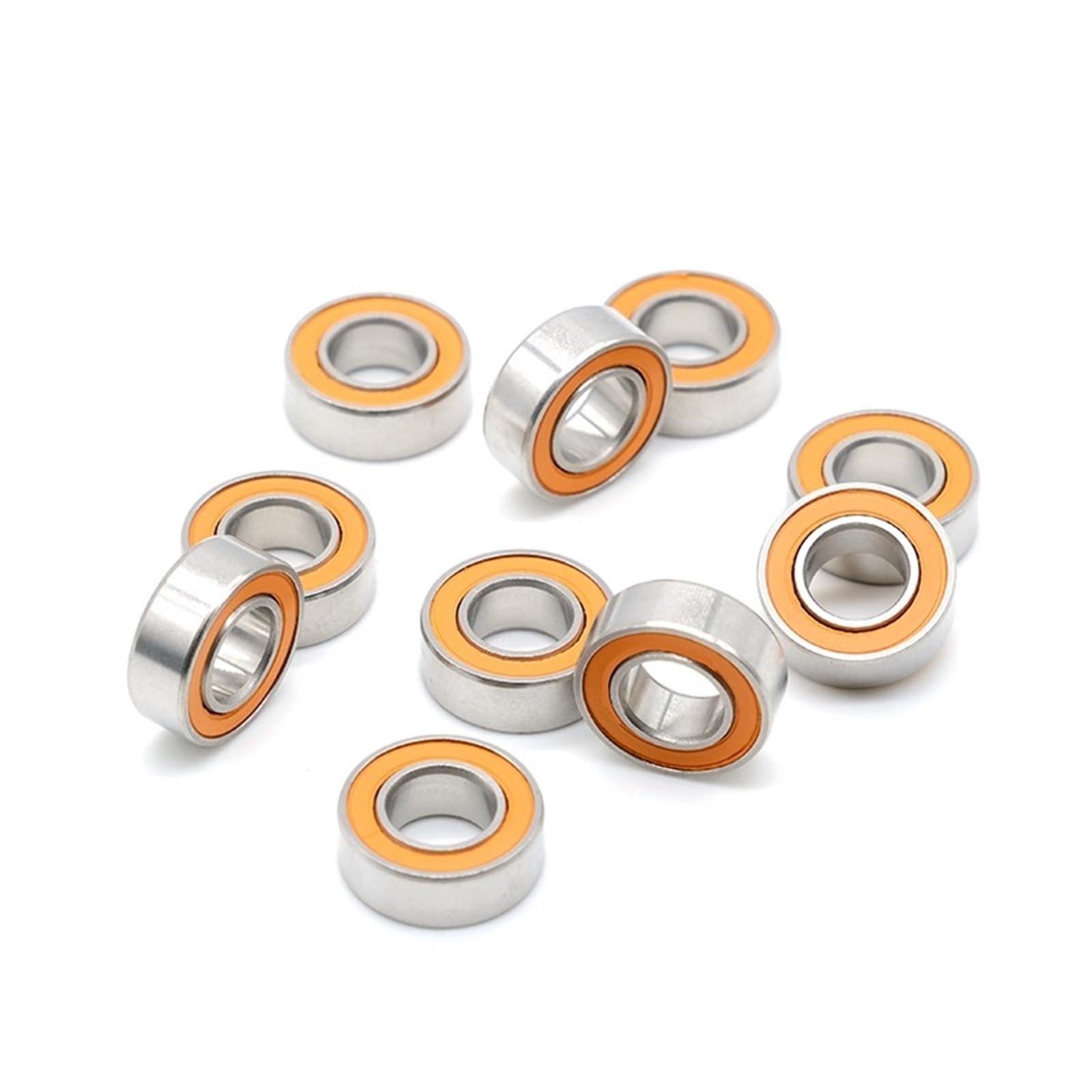 Rodamiento de bolas de cerámica híbrido de acero inoxidable 689 S689RS (9 x 17 x 5 mm, 2 unidades)