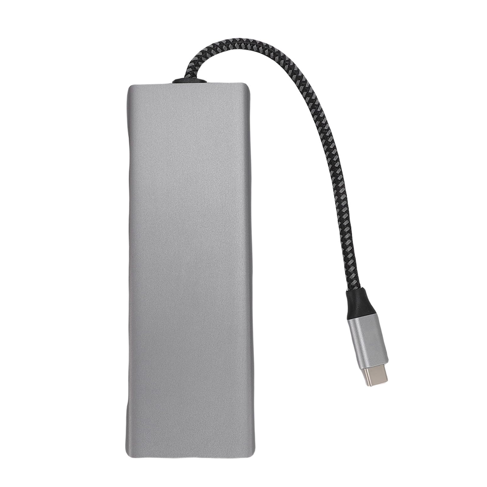 Annadue 8 w 1 Hub Type C 4K Video Wyjście Stop Aluminium