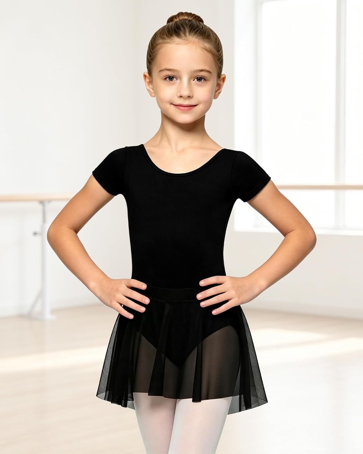 WYHDY Ballet Leotards for Girls with Skirt Dance Dress Outfit
