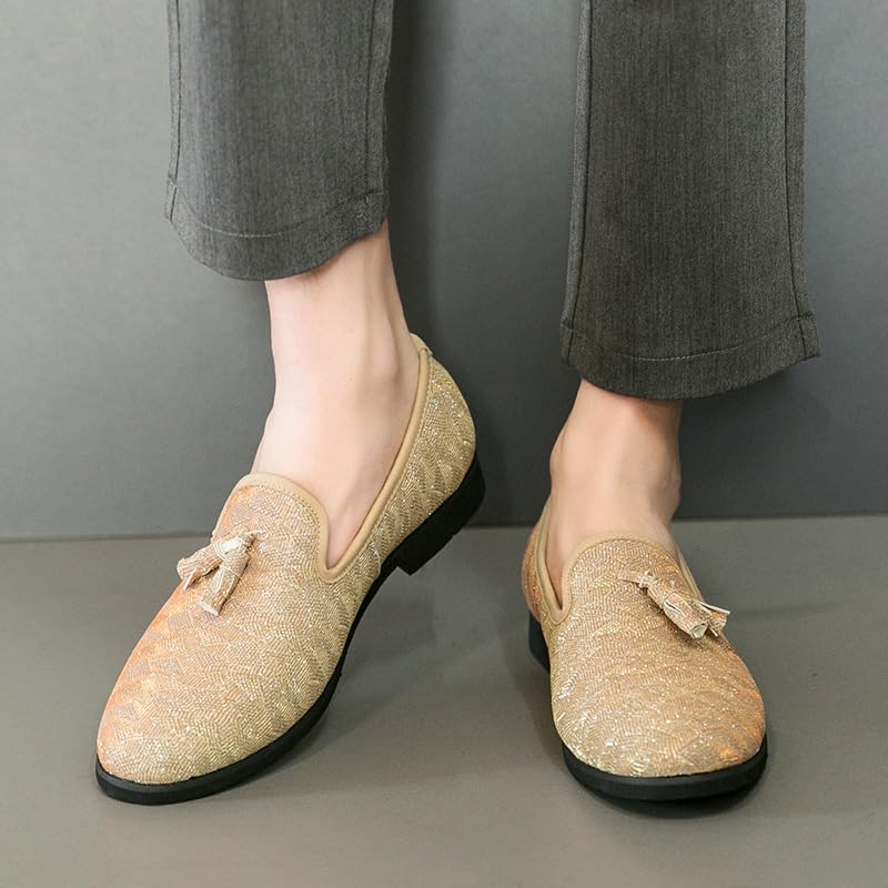 Men's Luxury Penny Loafer Slip-On Driving Shoes Men's Dress Shoes for Party Dancing Shoes Wedding Shoes Birtish Formal Business Casual Shoes Smoking Slipper Plus Size 38-473