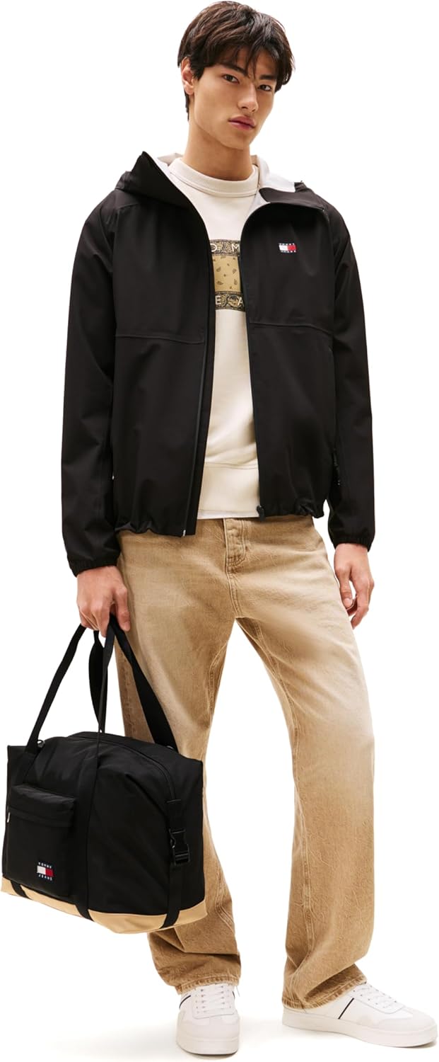 Tommy Jeans Mens Essential Daily Duffle, Black