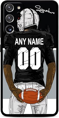 Funda de silicona líquida con diseño de bricolaje para Samsung Galaxy Note 2020 Ultra 10 Pro Note 9 8, nombre y número personalizados y firma de