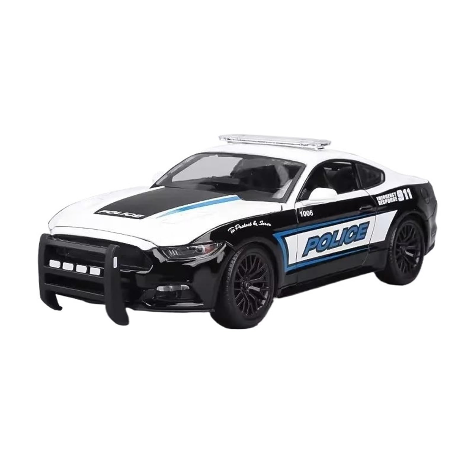 Metallo Scala Replica 1 18 Per Ford Mustang GT Dodge Challenger Polizia 2015 Versione Muscle Diecast Modello Veicolo Giocattolo