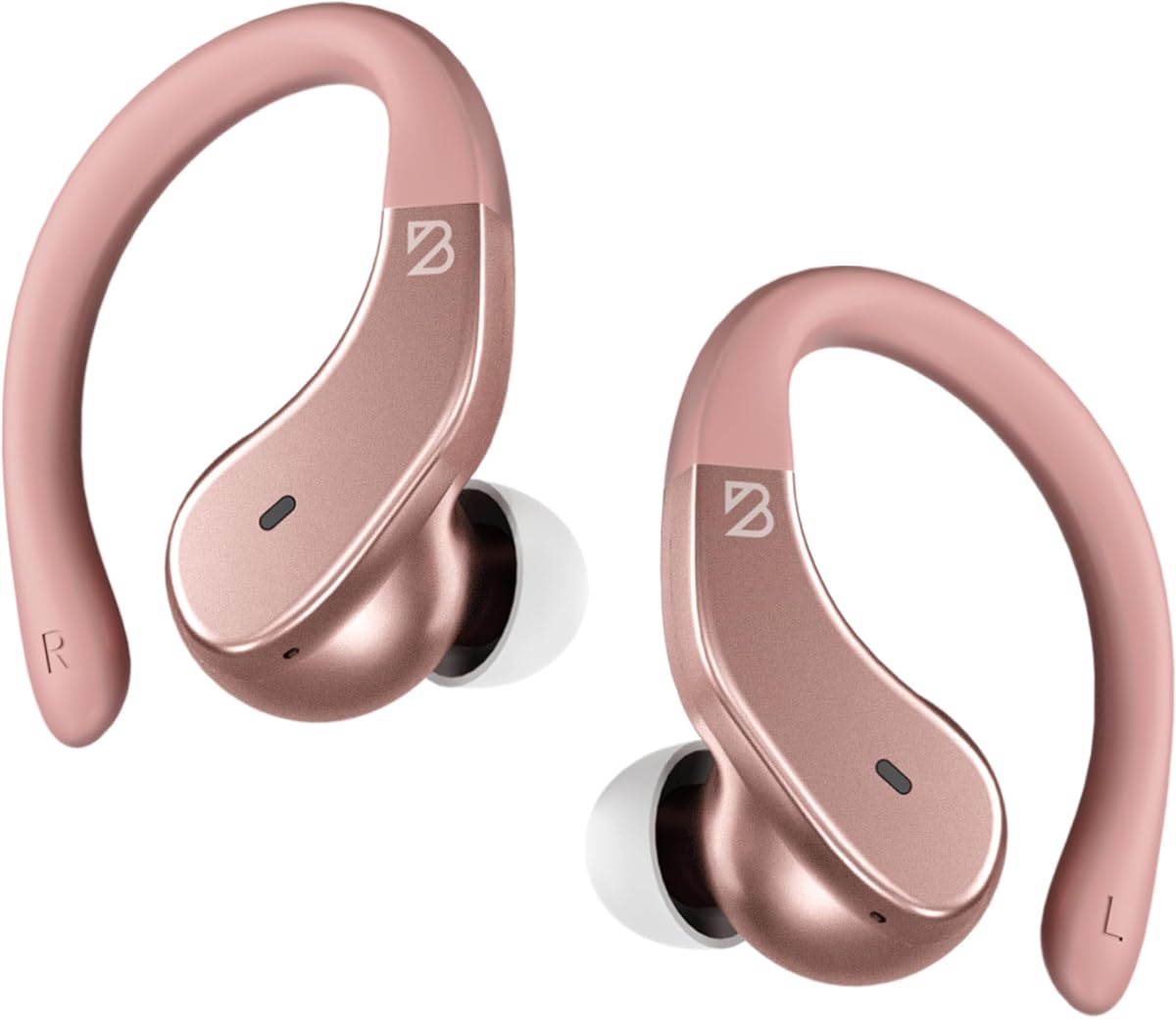 Back Bay Audio Runner Wireless Earbuds for Running, Wrap Around Earbuds | Sweatproof Workout Bluetooth Headphones for Sports, Around The Ear Bluetooth Running Headphones, Hook Over Earphones Earhooks