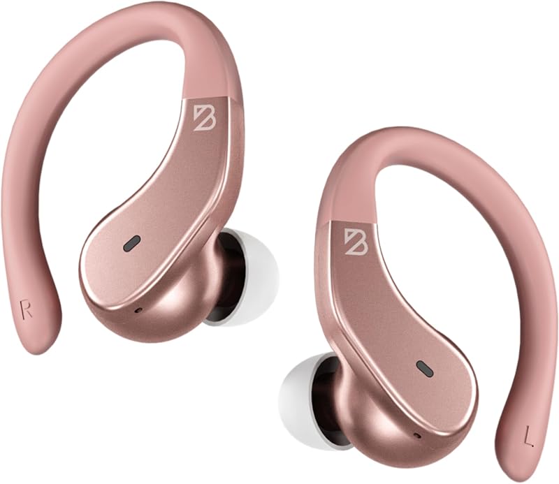Back Bay Audio Runner Wireless Earbuds for Running, Wrap Around Earbuds | Sweatproof Workout Bluetooth Headphones for Sports, Around The Ear Bluetooth Running Headphones, Hook Over Earphones Earhooks