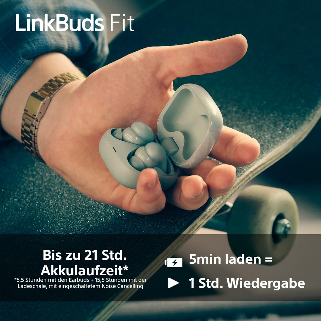 Sony LinkBuds Fit wireless In-Ear-Kopfhörer (Active Noise Cancelling (ANC) – Bild 7