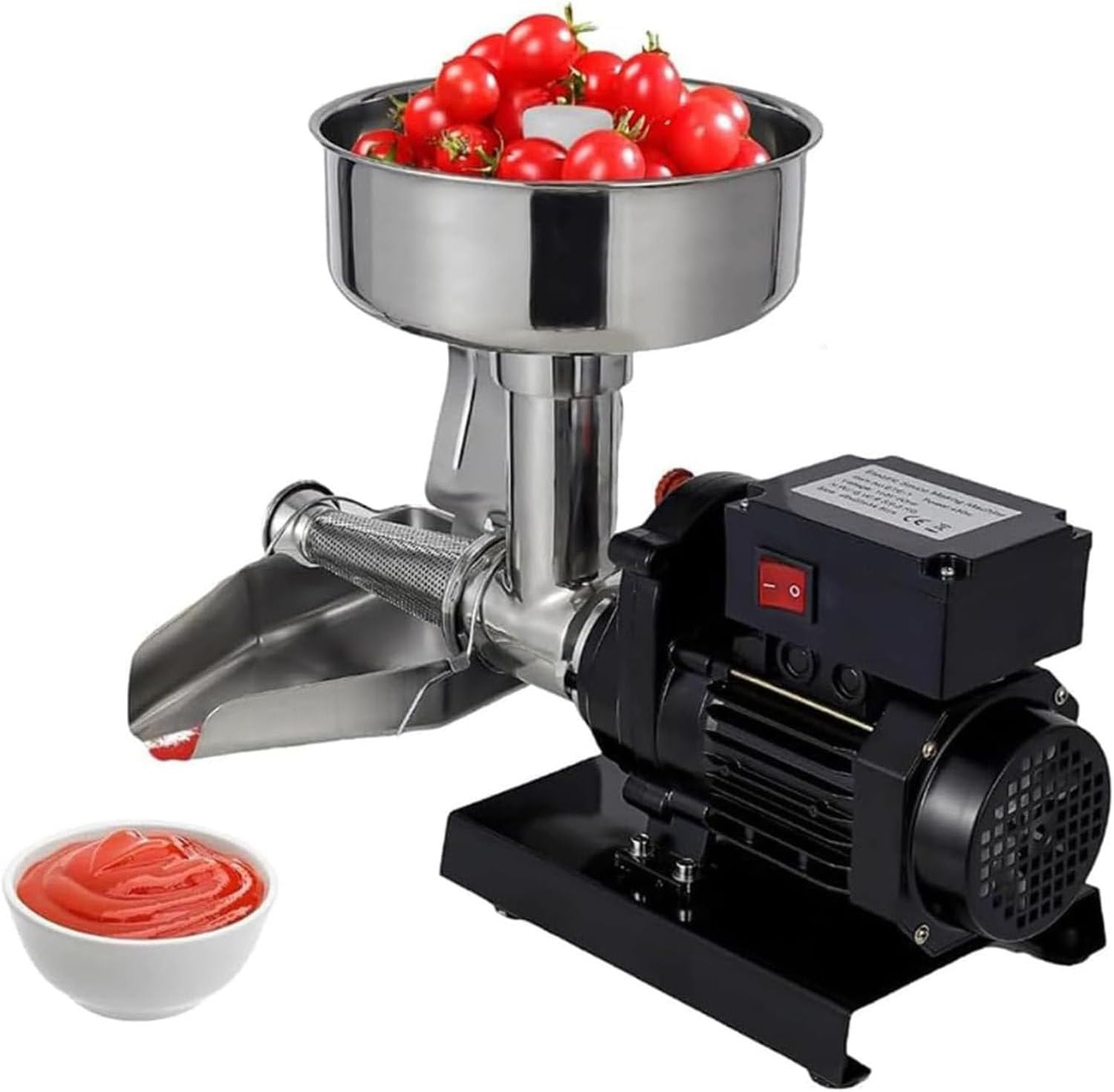 Electric Tomato Berry Strainer Tomato Sauce Grinder, 450W Electric Tomato Strainer Milling Press, Food Mill, Salsa Maker, Fruit, Apple, Berry